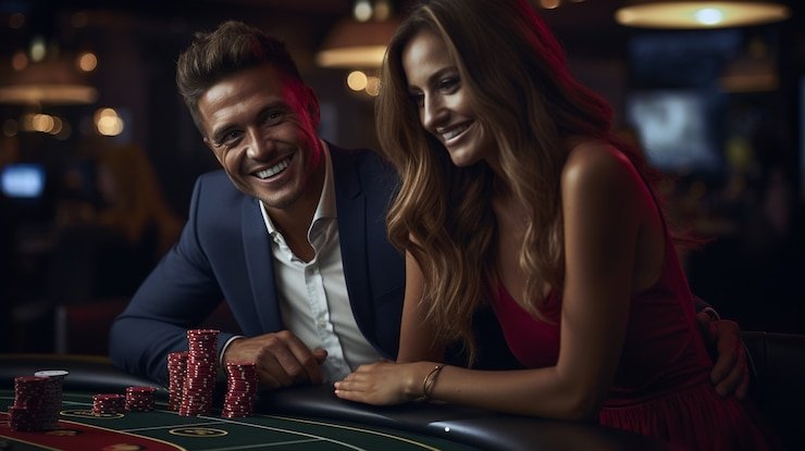 Live blackjack dealer at dahlia77 login multi-camera studio, showing card table and betting circle interface on mobile phone screen